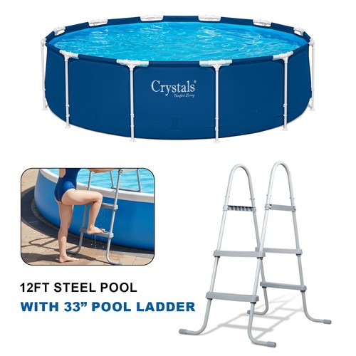 12ft large swimming pool steel - large,