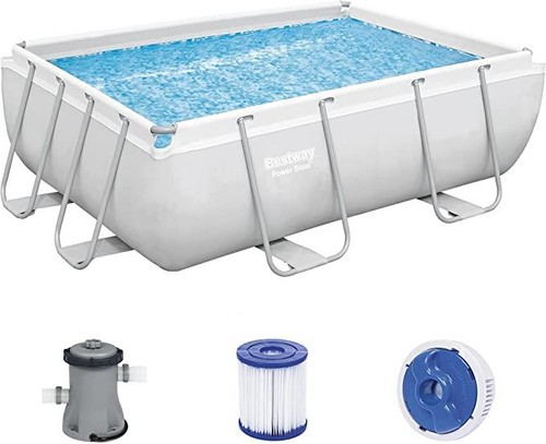 Above ground swimming pool set - above,