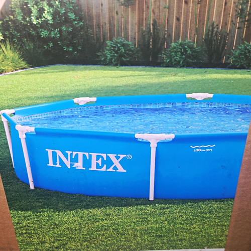 Intex metal frame pool round - pool,