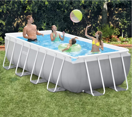 Above ground swimming pool - ground,