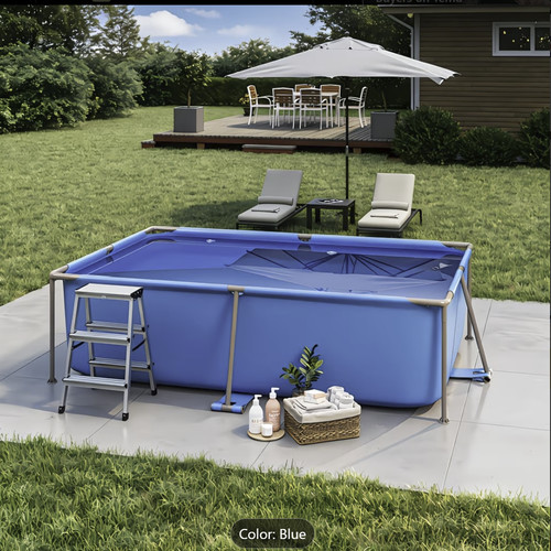 Garden frame pool blue - pool,,